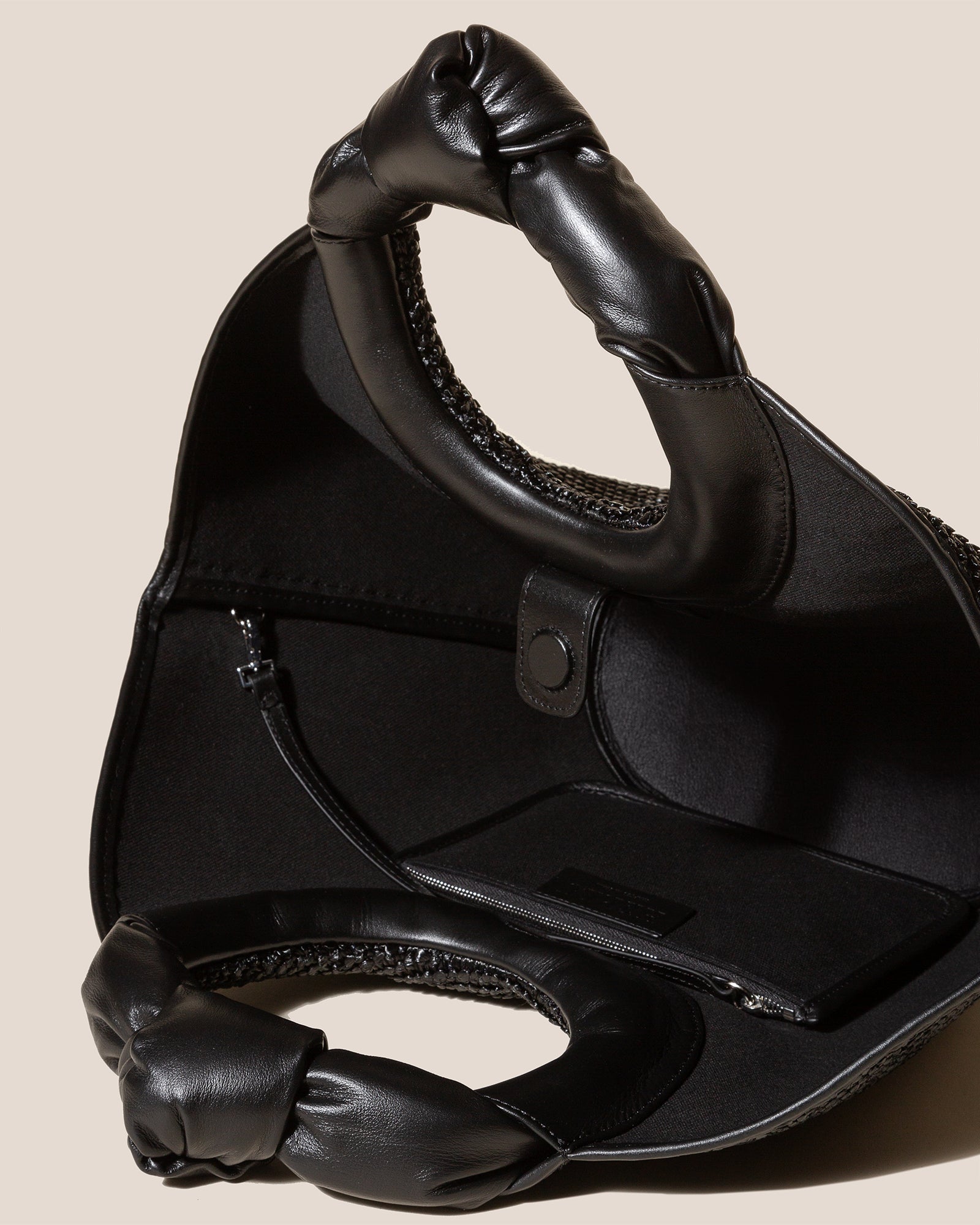 CASTELL RAFFIA - Knotted-handle Tote Bag