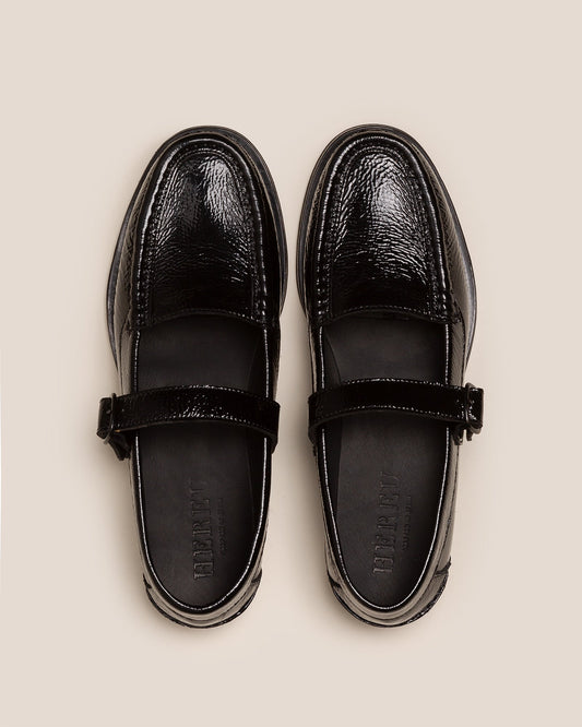 BLANQUER CRINKLED GLOSSY - Mary Jane Loafer