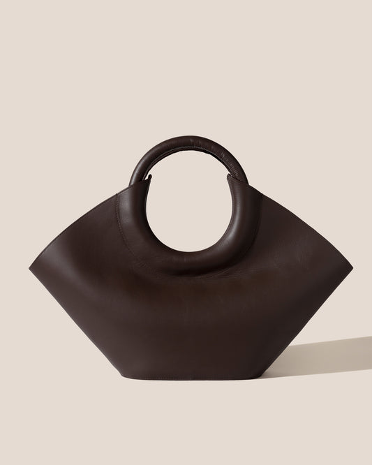 CABASSA - Round-handle Leather Tote Bag