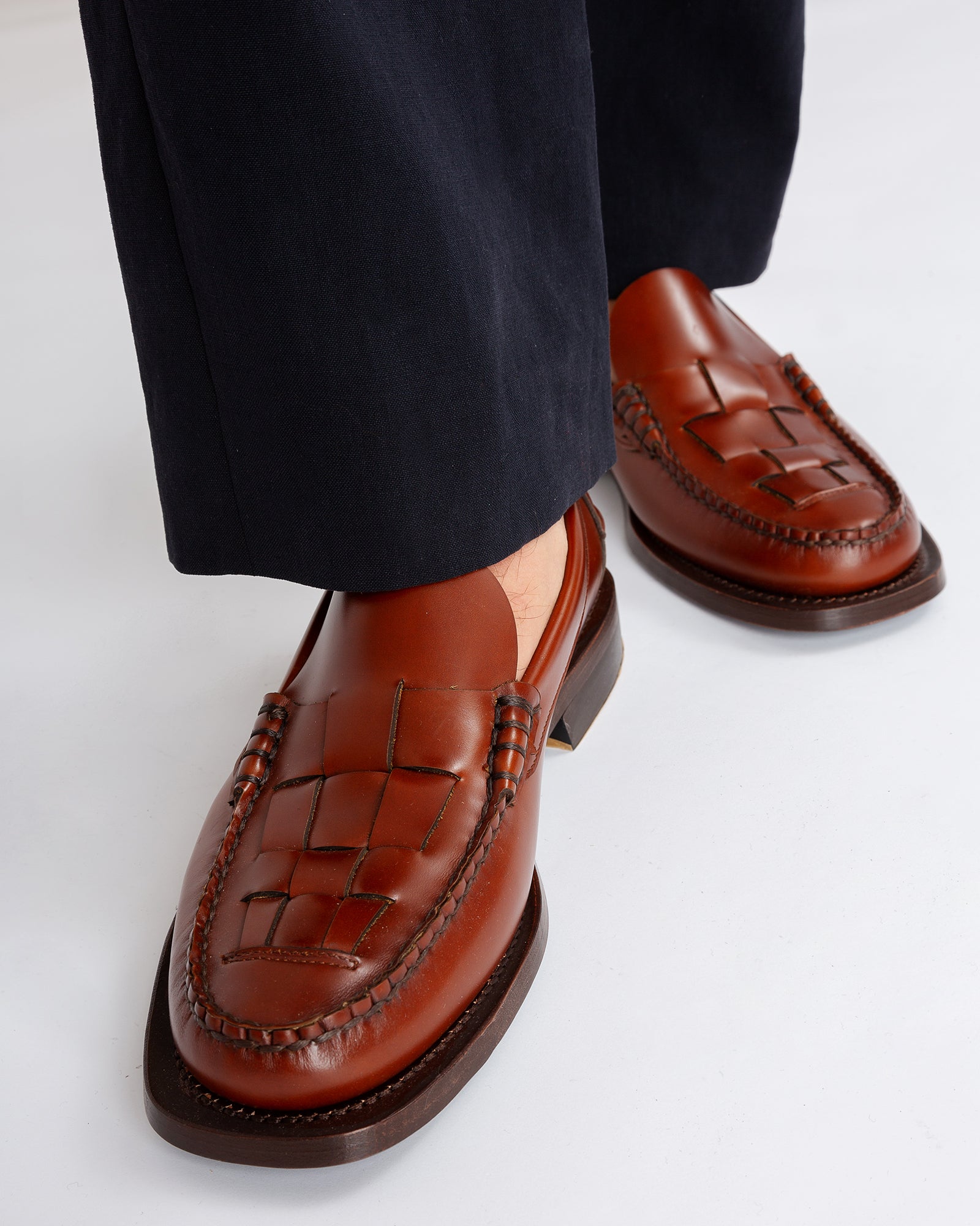 Hereu Nombela leather loafers - Brown