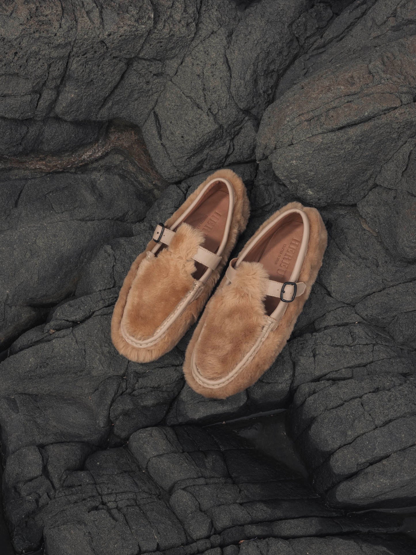 ALBER SHEARLING - T-Bar Loafer