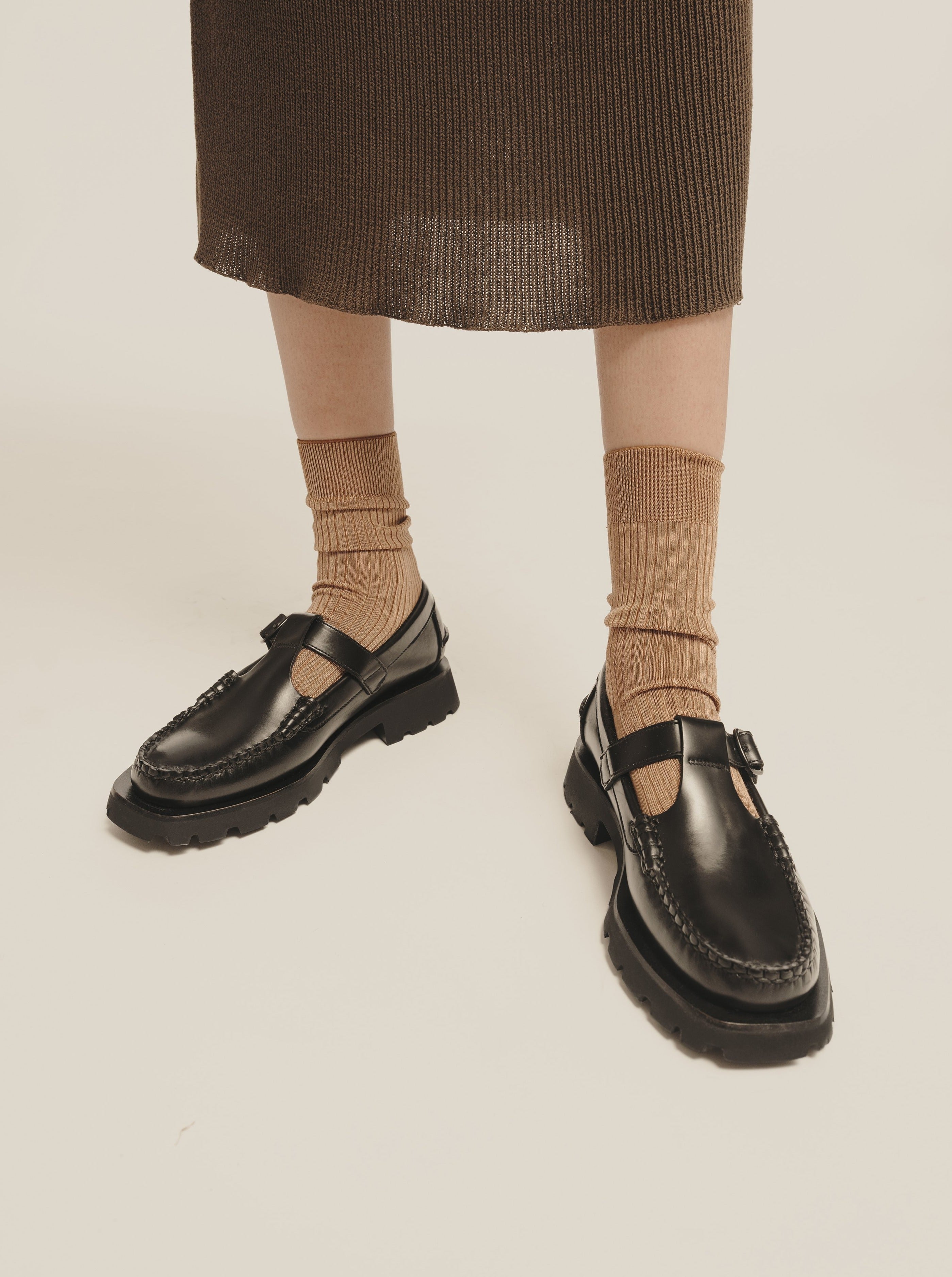 ALBER SPORT - FOR ALL - Tread Sole T-Bar Loafer