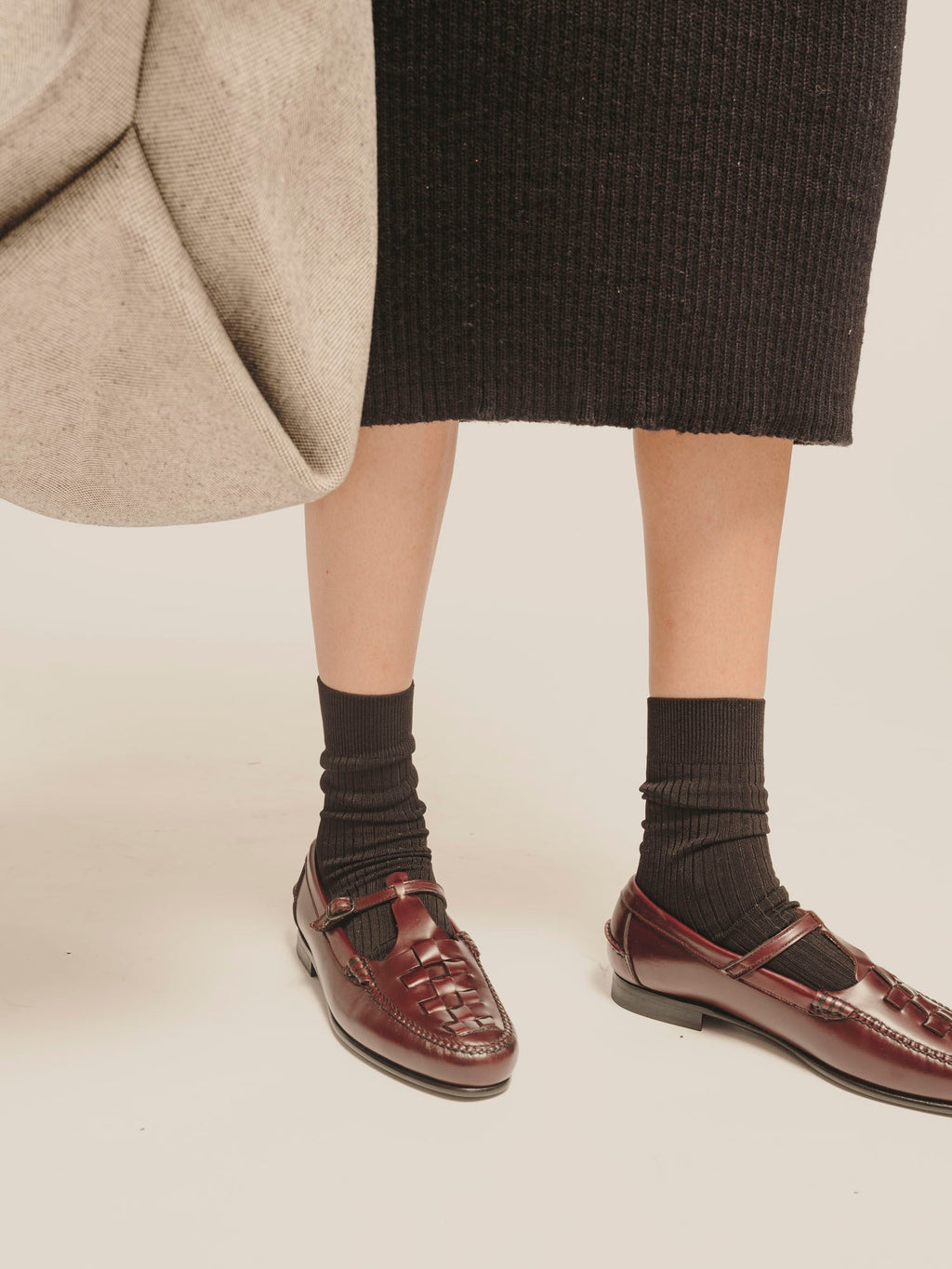 MAQUEDA - Interwoven T-Bar Loafer