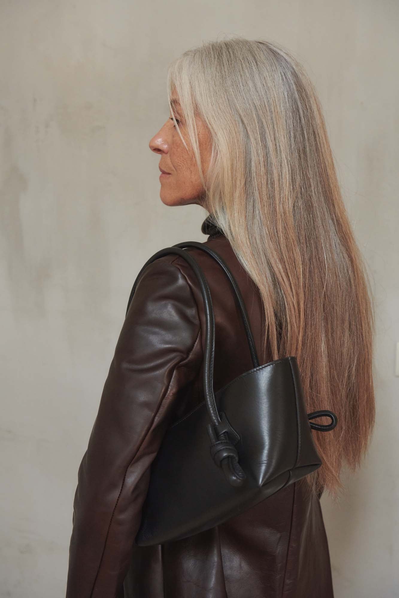 FLECA - Knotted-handle Shoulder Bag