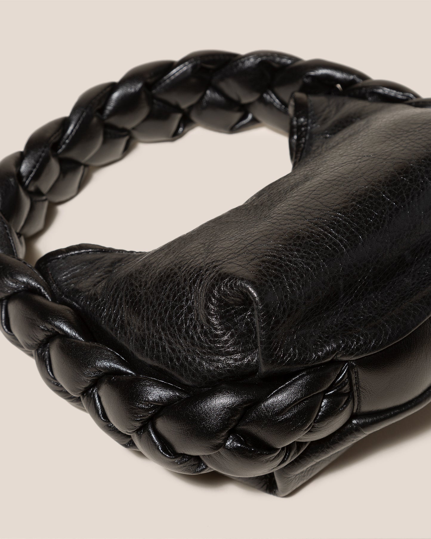 ESPIGA MINI TUMBLED SHINY - Plaited Padded-detail Crossbody Bag