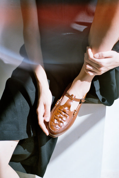 ROQUETA - Slingback T-bar loafer