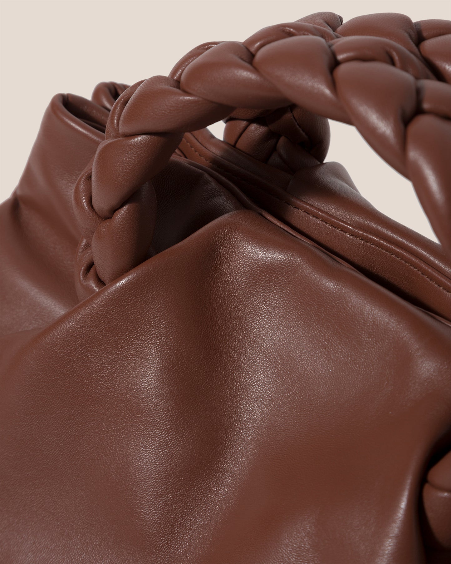 HEREU - 'Bombon L' Plaited-handle tote crafted in supple