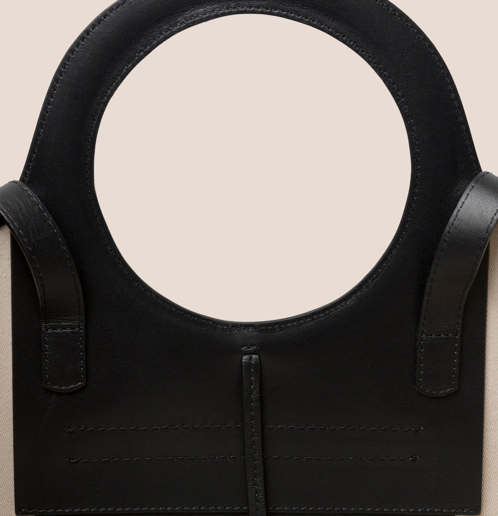 CALA S - Leather-trimmed Canvas Tote Bag – Hereu Studio