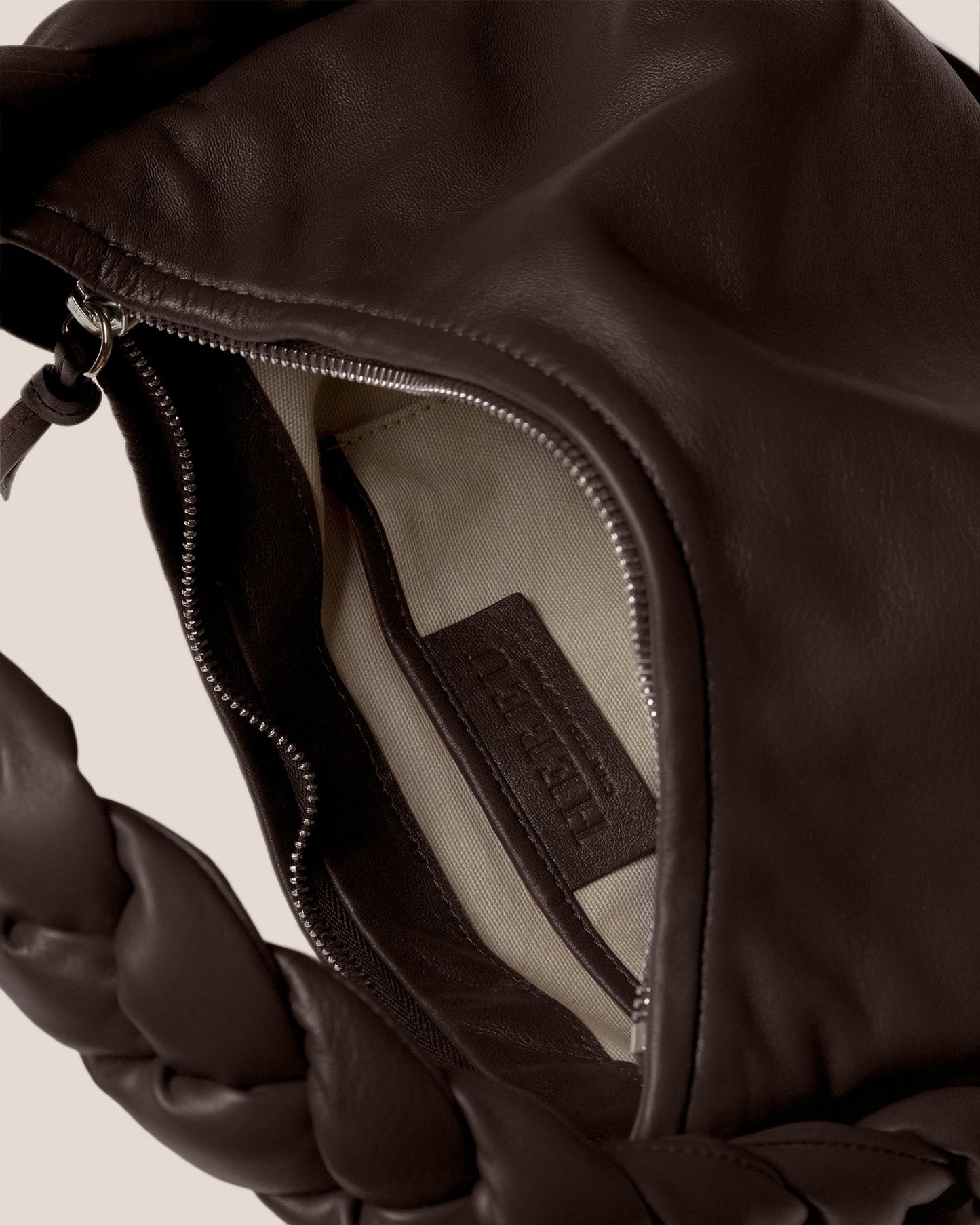 Hereu Espiga Braided Leather Top-Handle Bag, Anchor Blue, Women's, Handbags & Purses Crossbody Bags & Camera Bags
