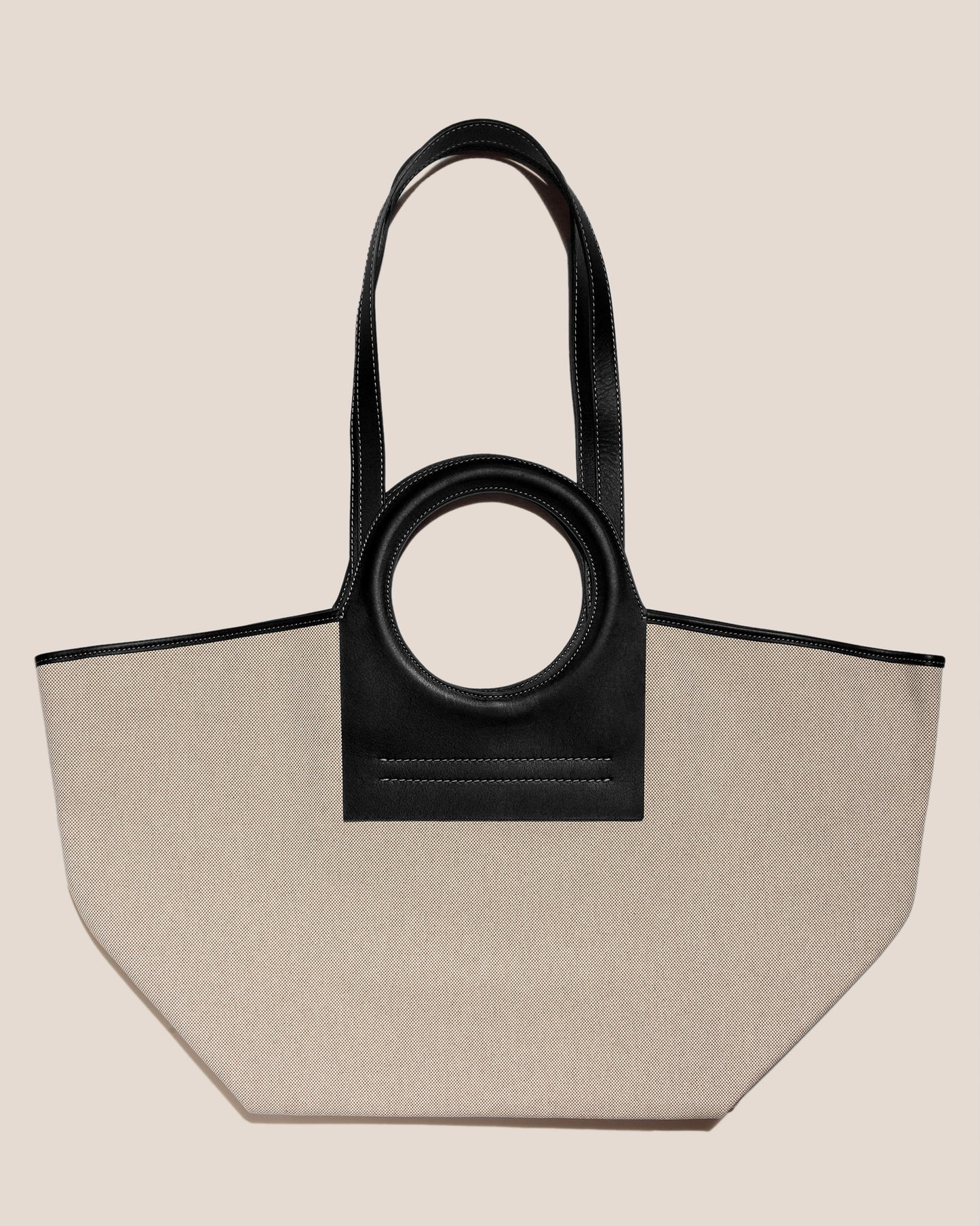 Cra-wallonieShops, Orciani logo-plaque leather tote bag