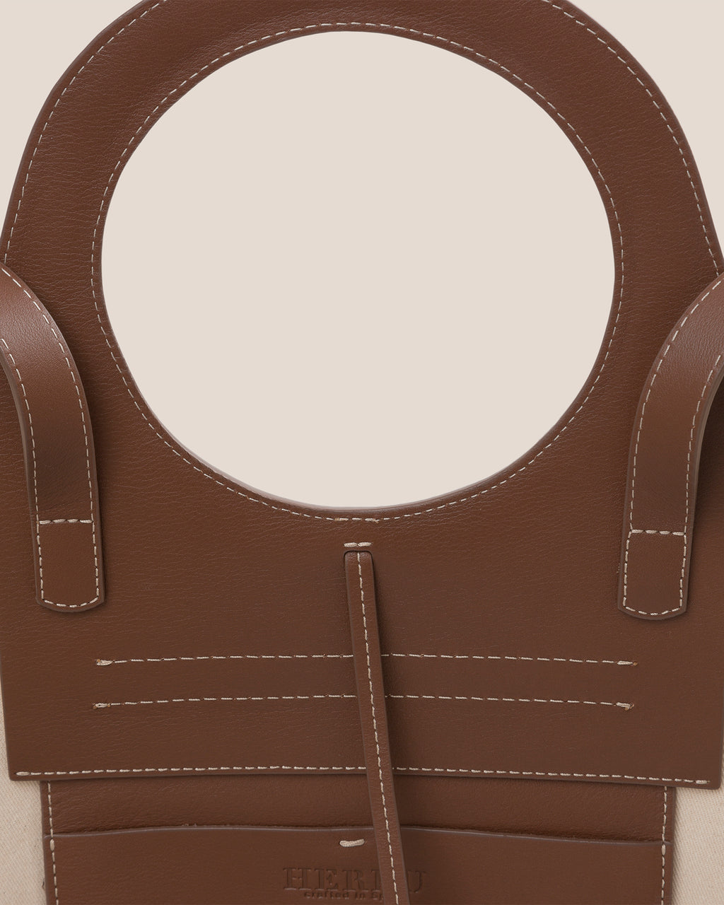 CALA S - Leather-trimmed Canvas Tote Bag