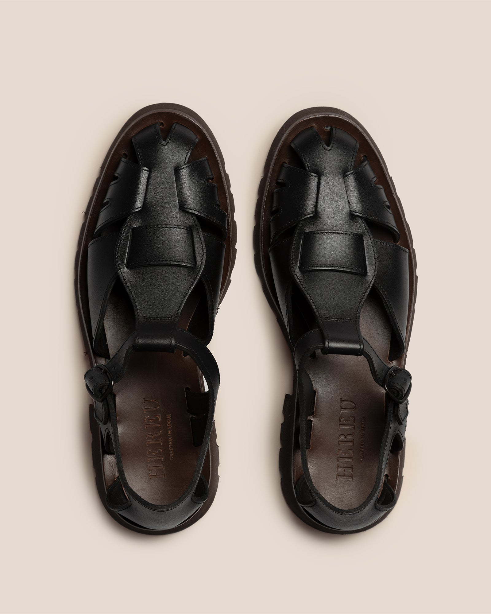 スペイン発♪HEREU☆ Heeled t-bar fisherman sandal PESCA HEELED - Fisherman Sandal – Hereu Studio